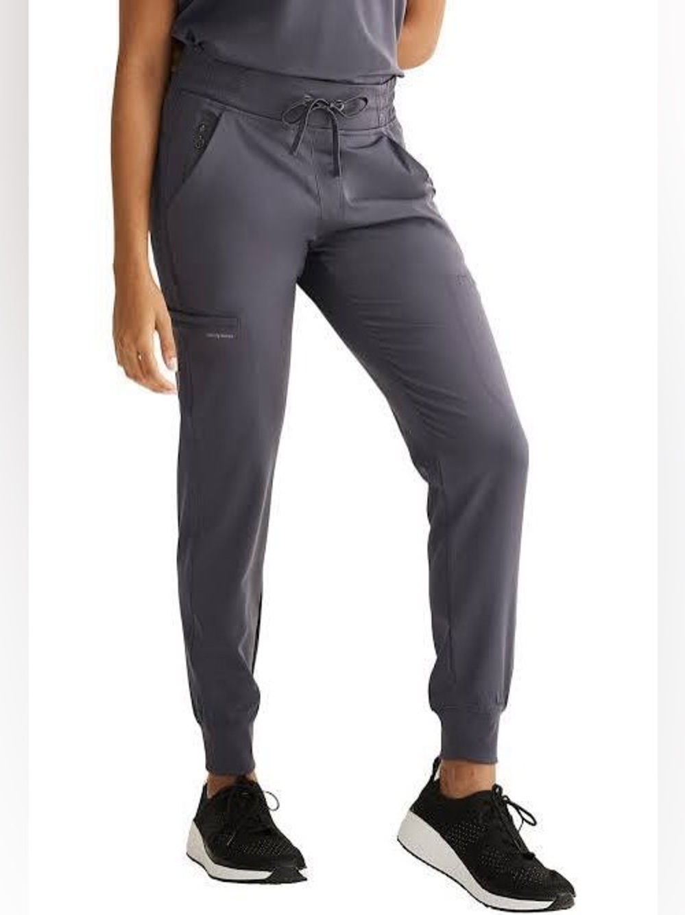 Healing Hands Charcoal Gray Scrub Pants NWT Multi Pocket Jogger Small Healthcare